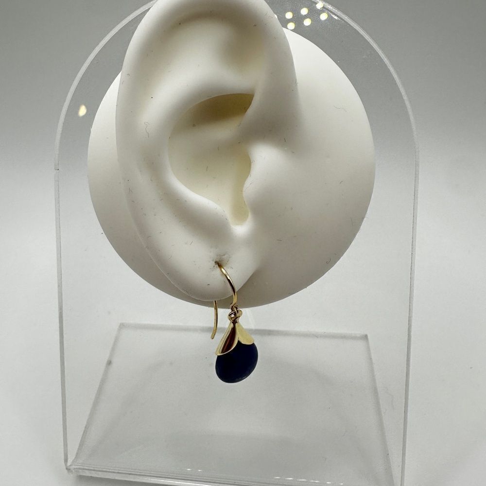 Beautiful lapis lazuli tear drop earrings in 925 sterling silver! - Picture 7 of 7